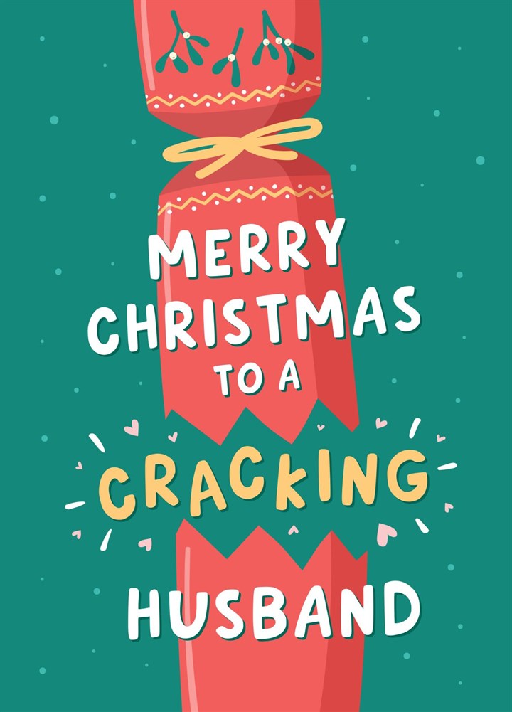 Cracking Husband Christmas Card