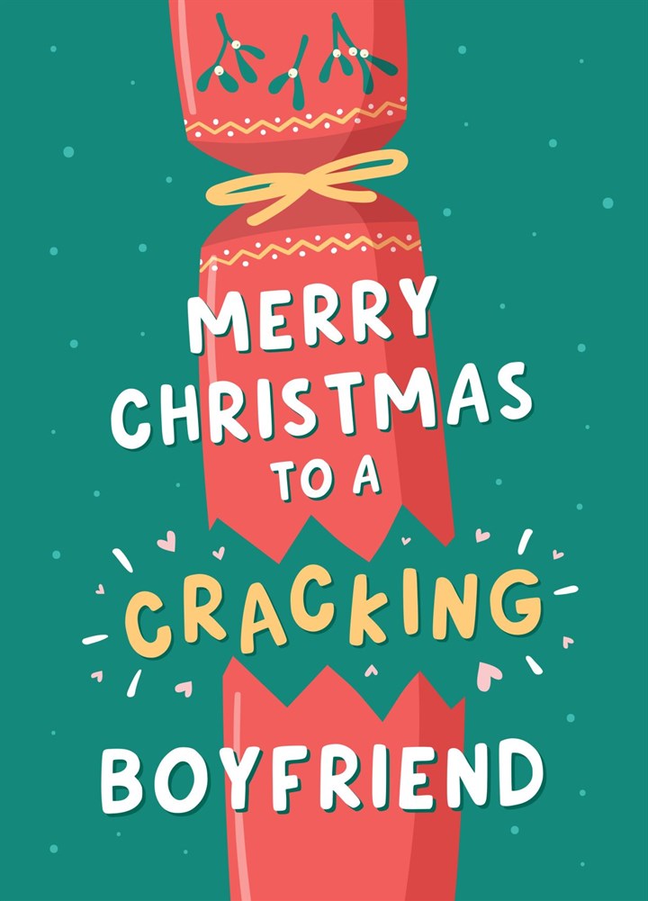 Cracking Boyfriend Christmas Card