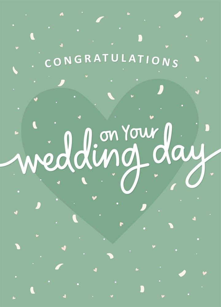 Confetti Congratulations Wedding Card