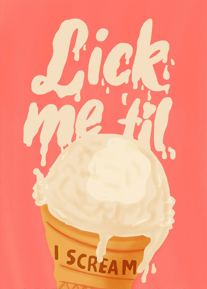 Lick Me Card