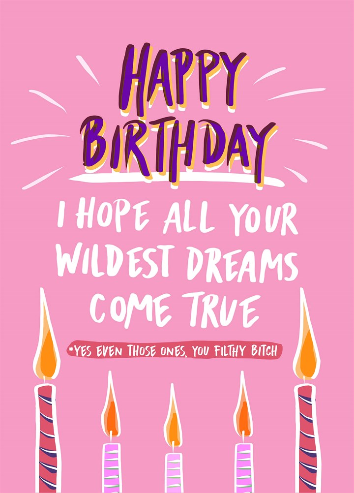 All Your Wildest Dreams Card