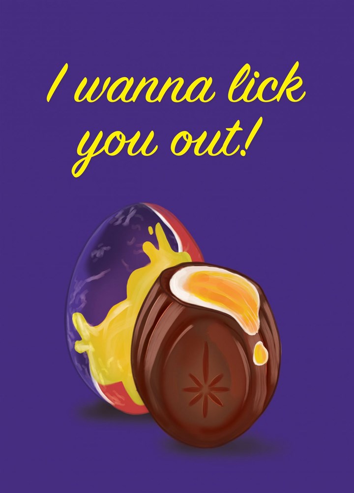 I Wanna Lick You Out Card