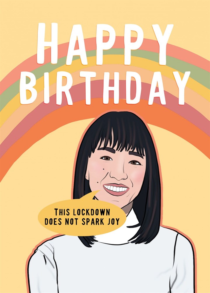 Lockdown Birthday Does Not Spark Joy Card