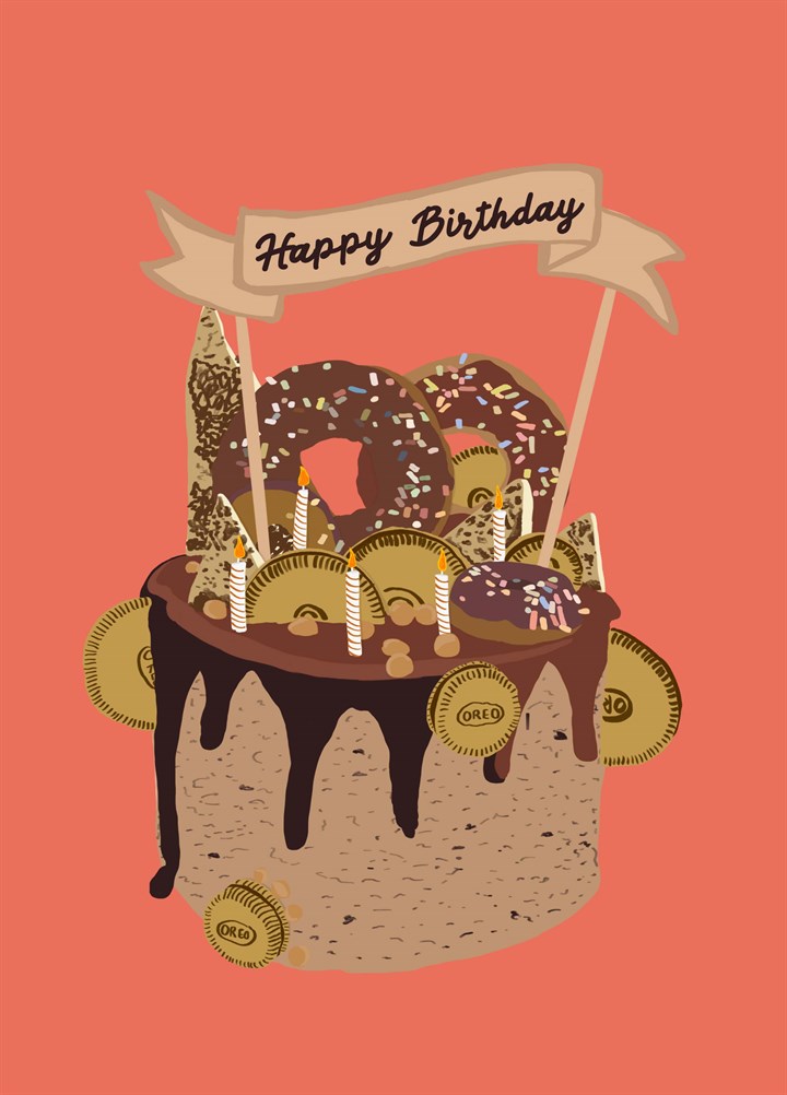 Birthday Cookie Cake Card