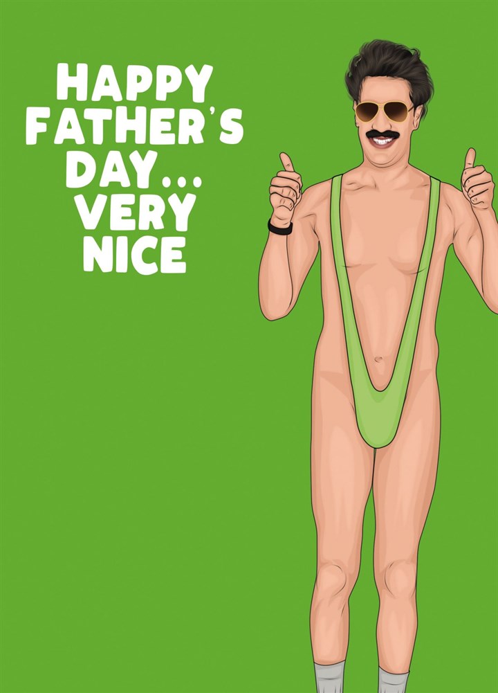Borat Father's Day Card