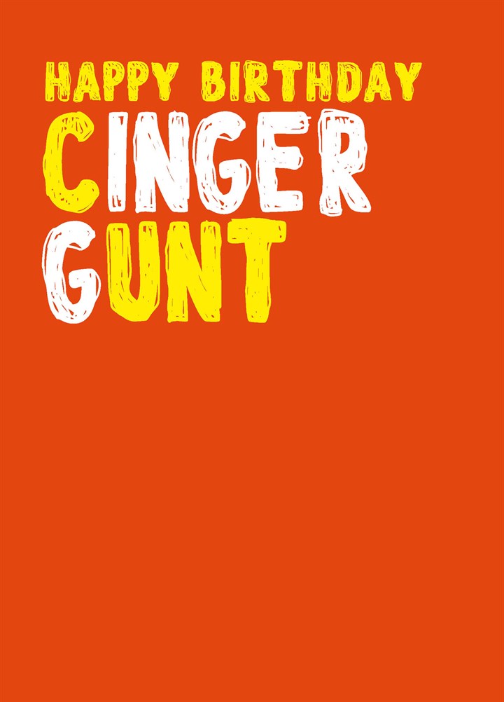 Happy Birthday Cinger Gunt