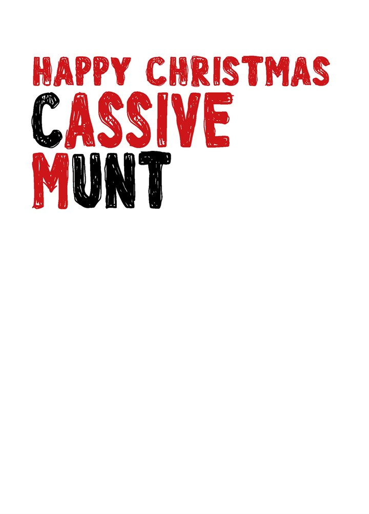 Happy Christmas Cassive Munt