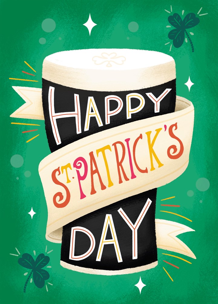 St. Patrick's Day Pint Card