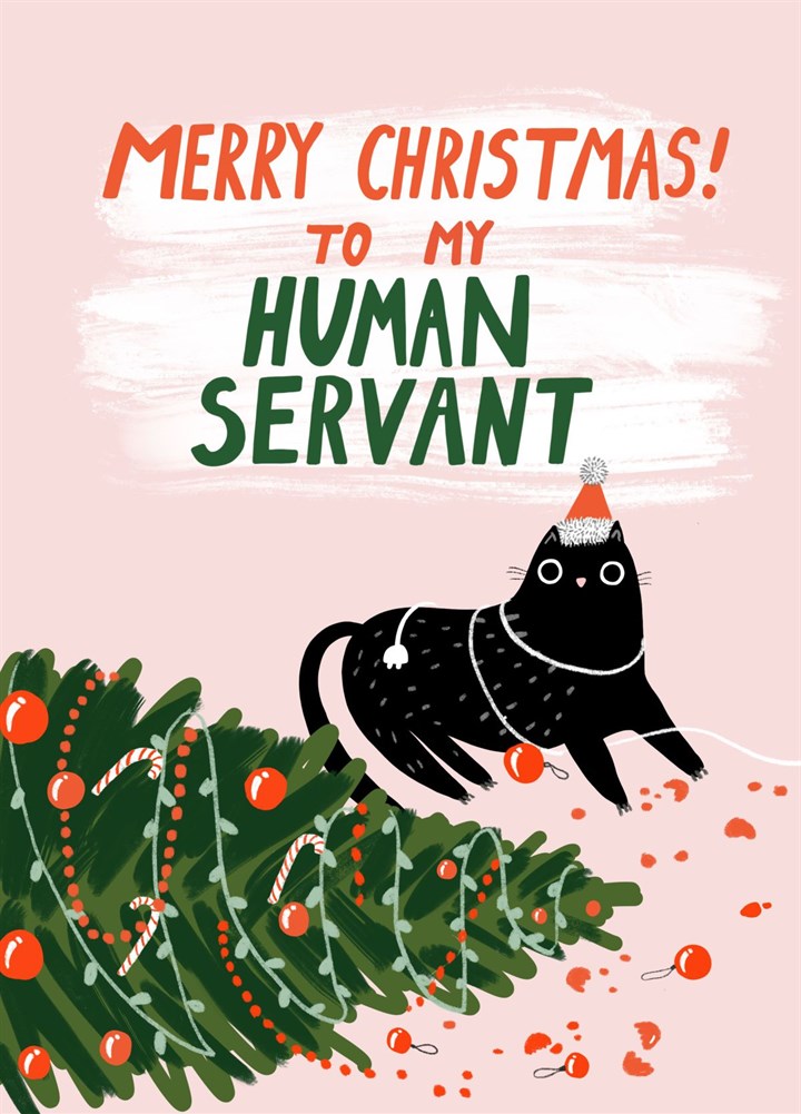 Merry Christmas Human Servant Card