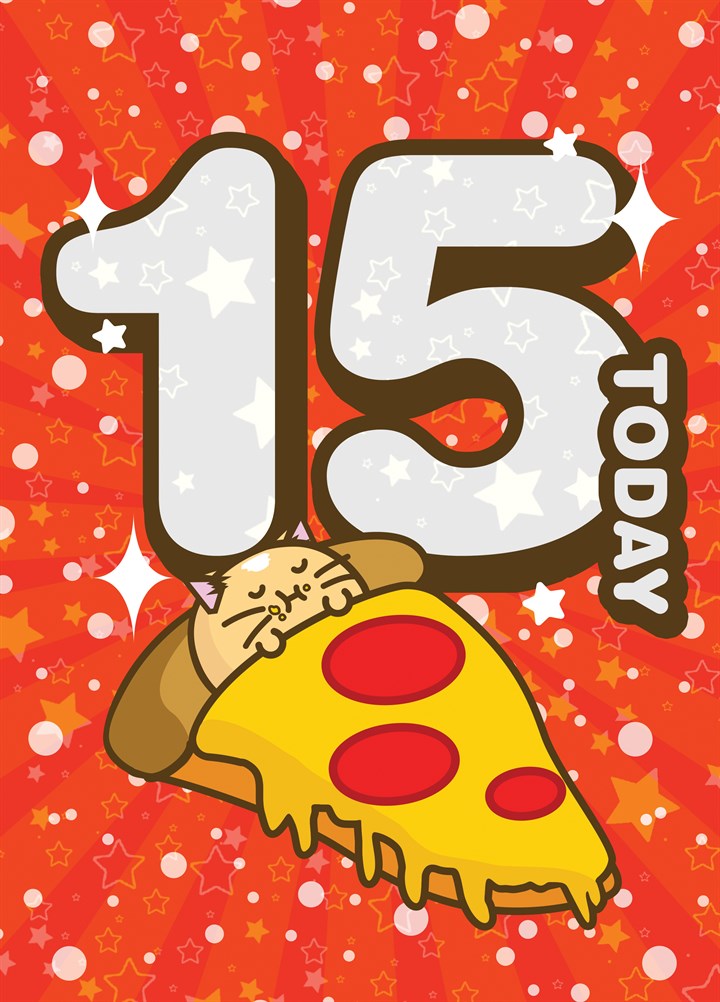 15 Today Birthday - Fuzzballs Card