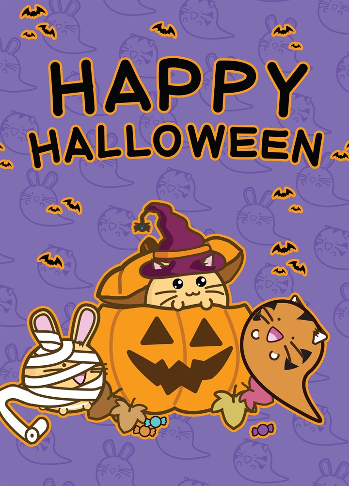 Fuzzballs Halloween Card