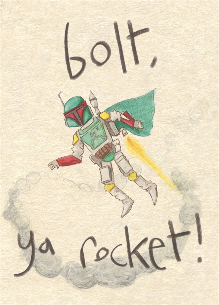 Bolt Ya Rocket Card