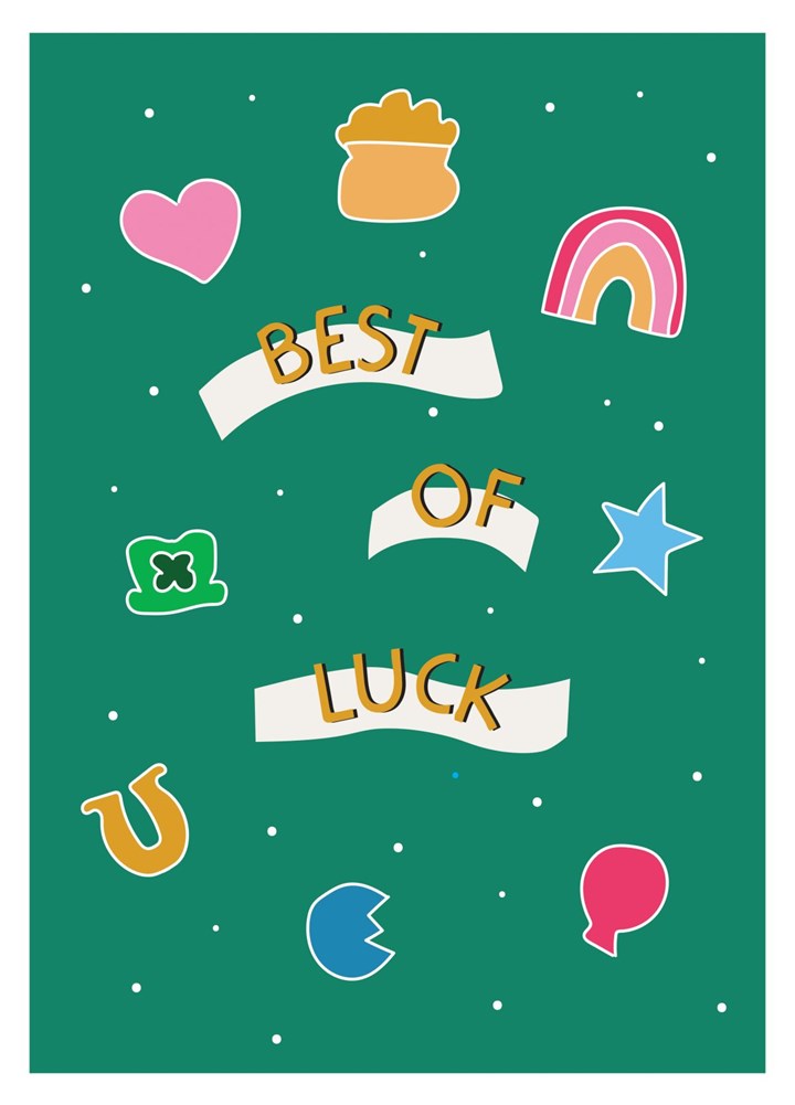 Best Of Luck - Good Luck Card