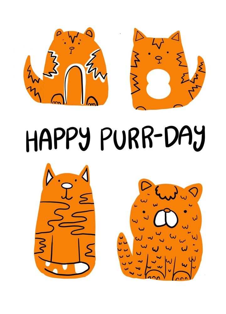 Happy Purrday Card