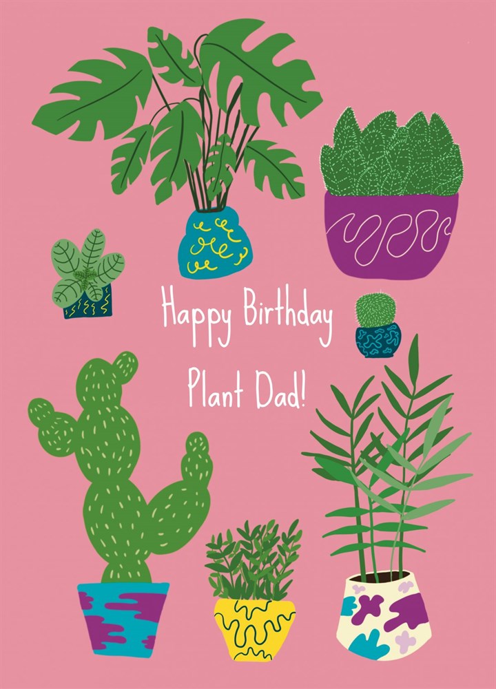 Happy Birthday Plant Dad Card