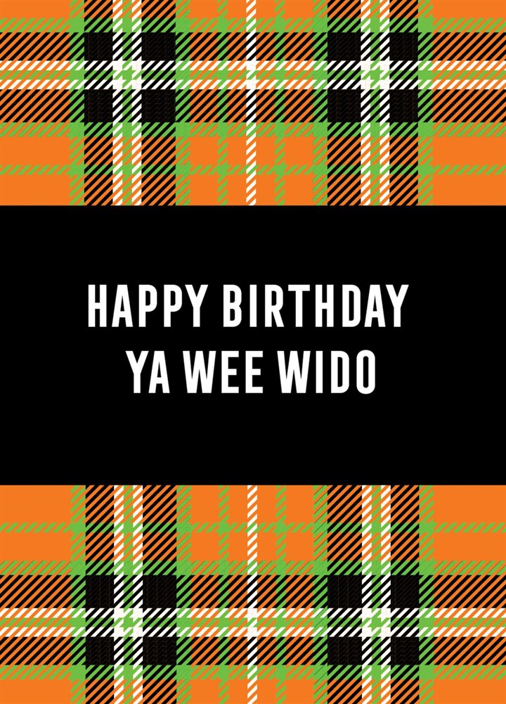 Happy Birthday Ya Wee Wido Card