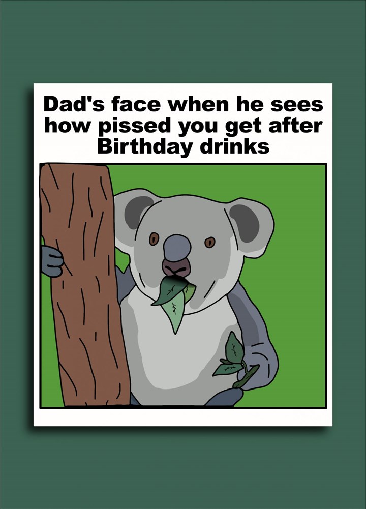 Shocked Koala Meme Card