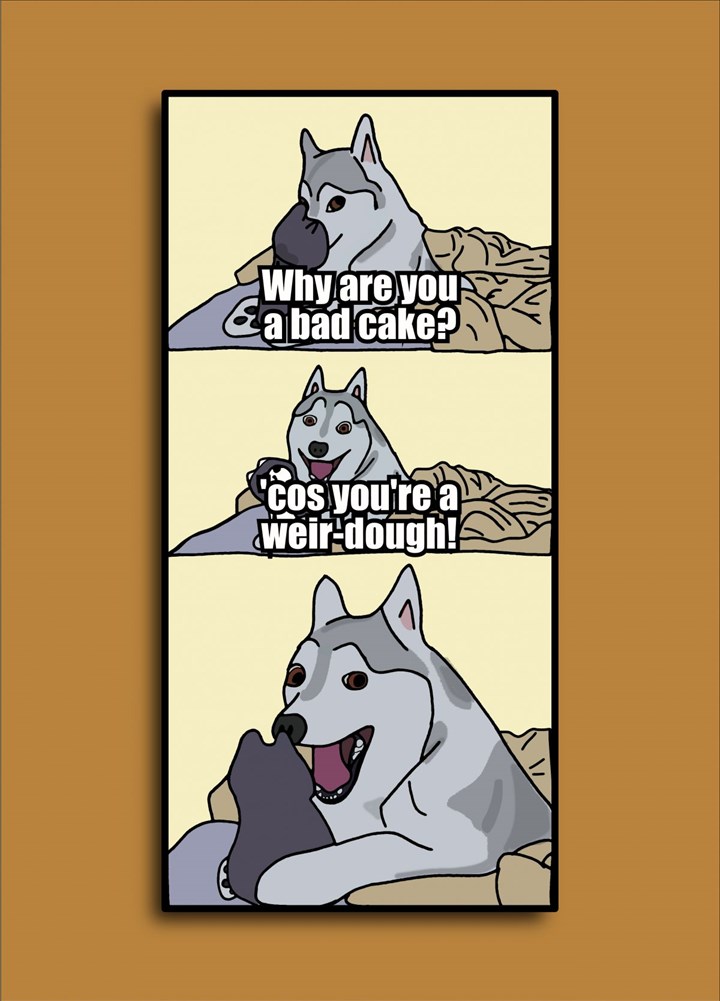 Commedian Dog Meme Card