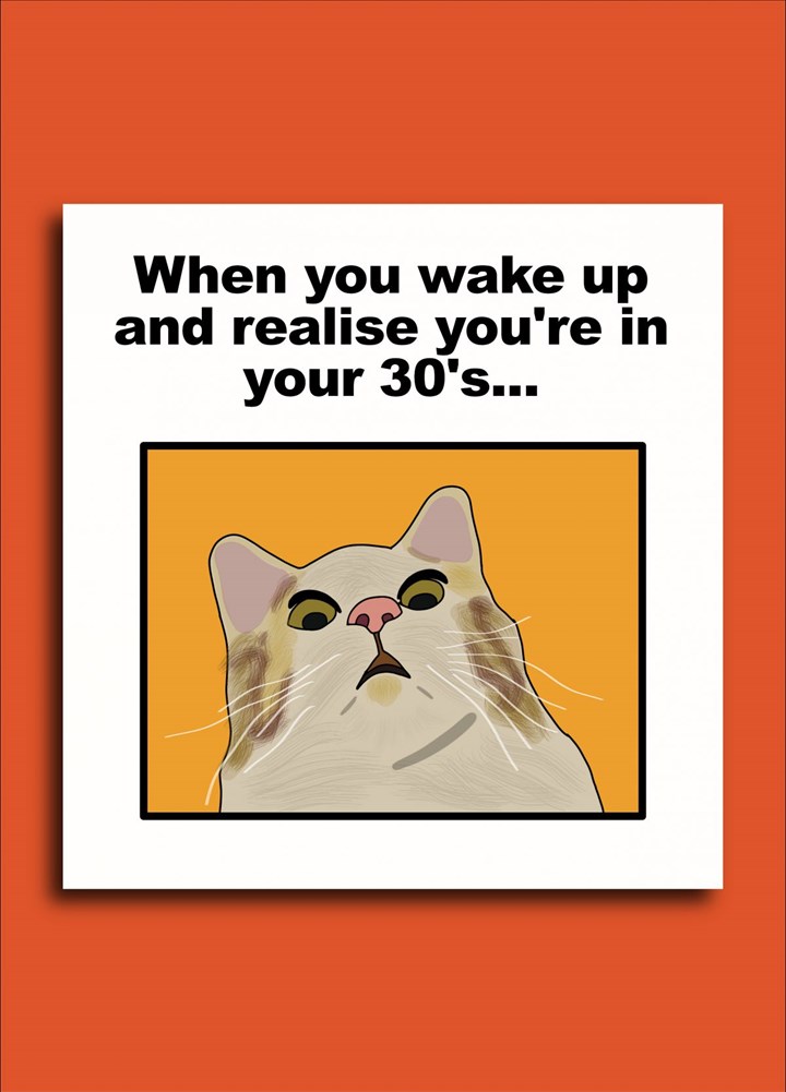 Shocked Cat Meme Card
