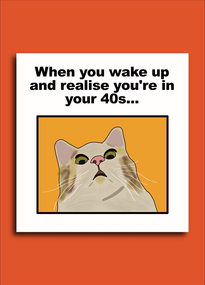 Shocked Cat (40) Meme Card