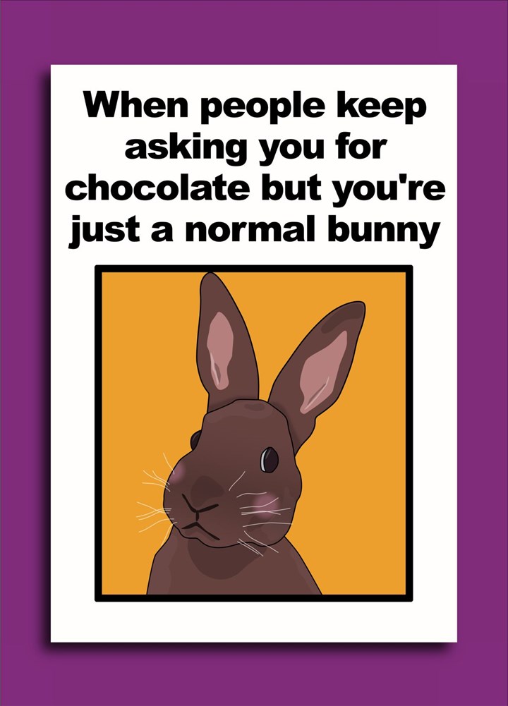 Regular Bunny Meme Card