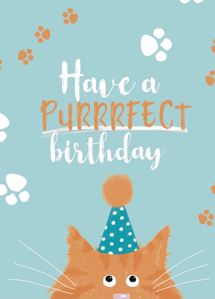 Have A Purrrfect Birthday Card