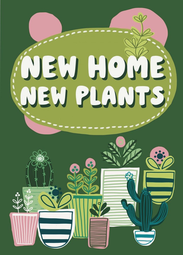 New Home New Plants Card