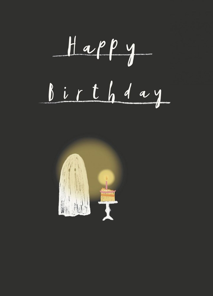 Happy Birthday Ghost Card