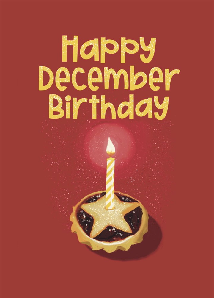 Happy December Birthday Card