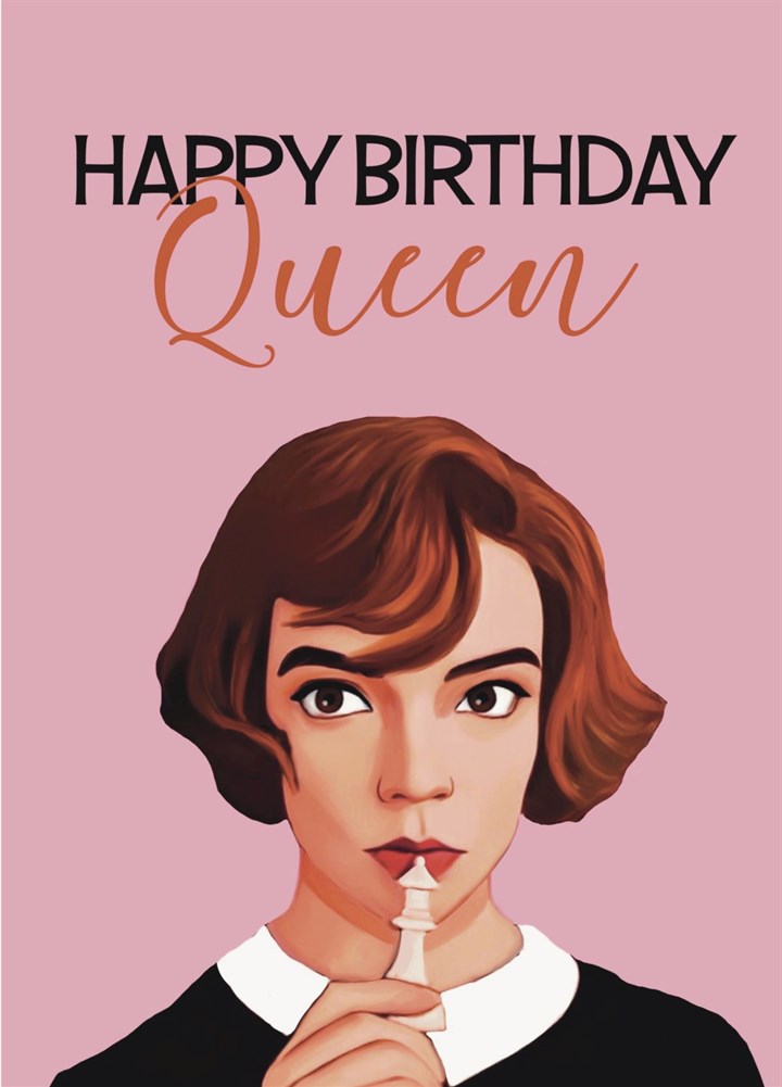 Queen's Gambit Birthday Card
