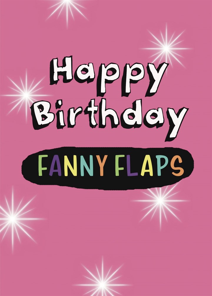 Happy Birthday Fanny Flaps Card