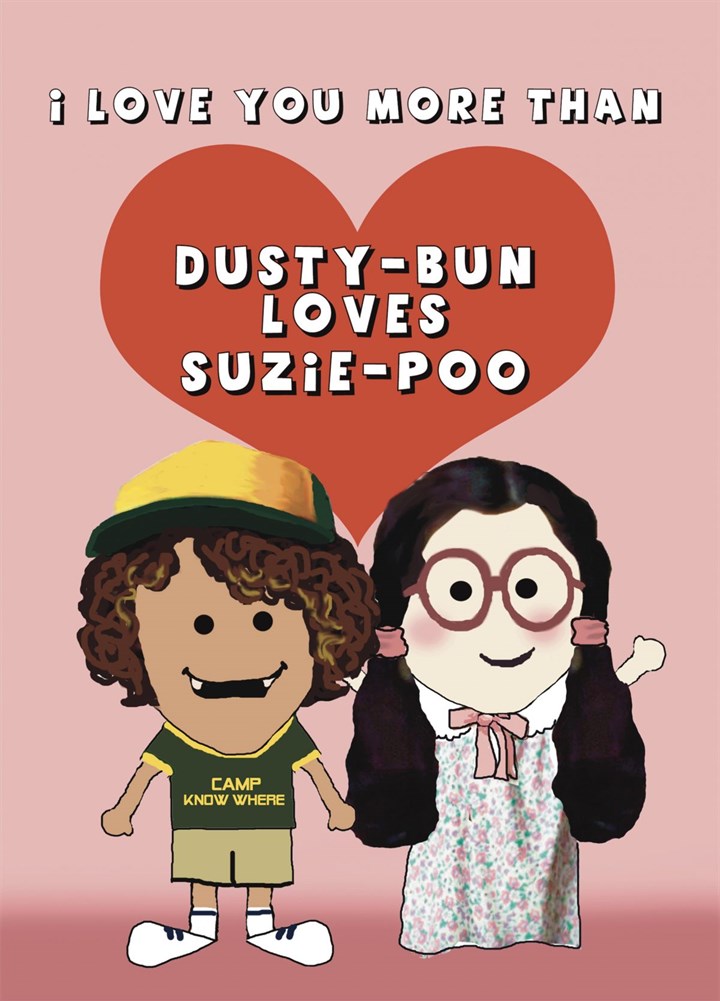 Stranger Things Dusty And Suzie Card