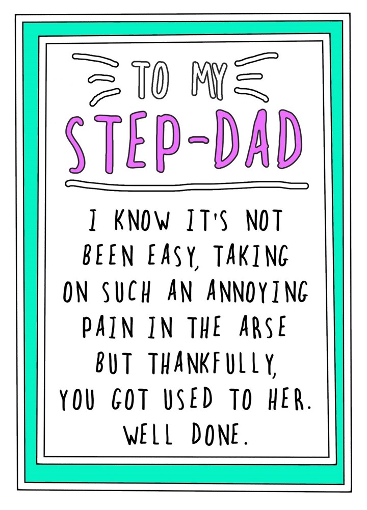 Happy Step Dad Day Card