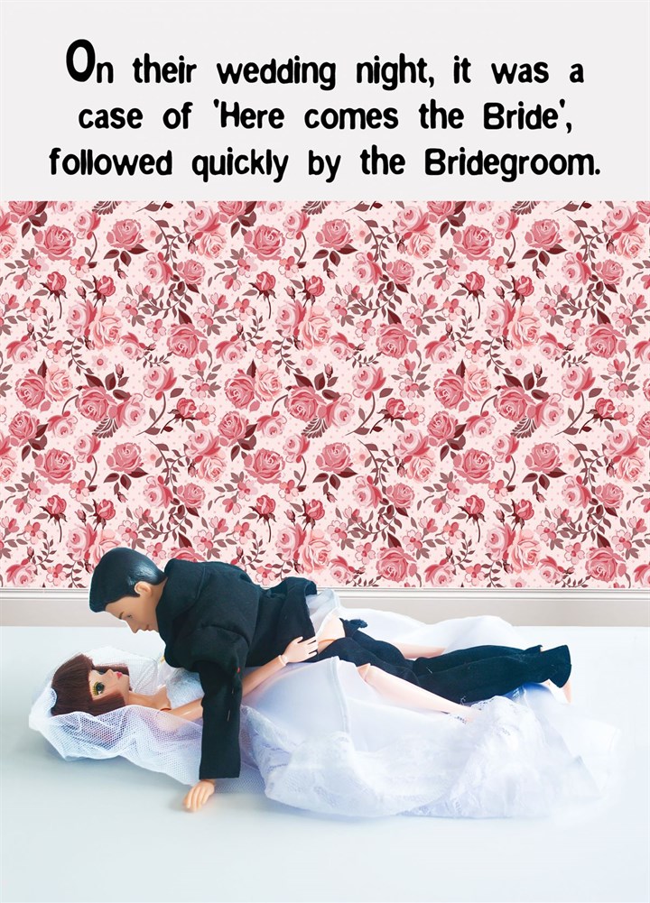 Here Comes The Brideand The Bridegroom Card