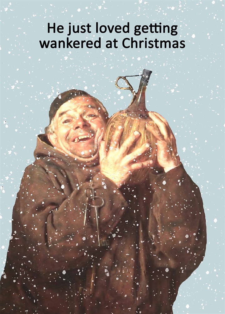 Wankered At Christmas Card