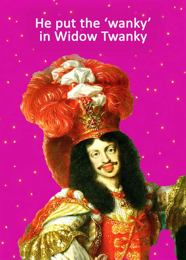 Wanky In Widow Twanky Card