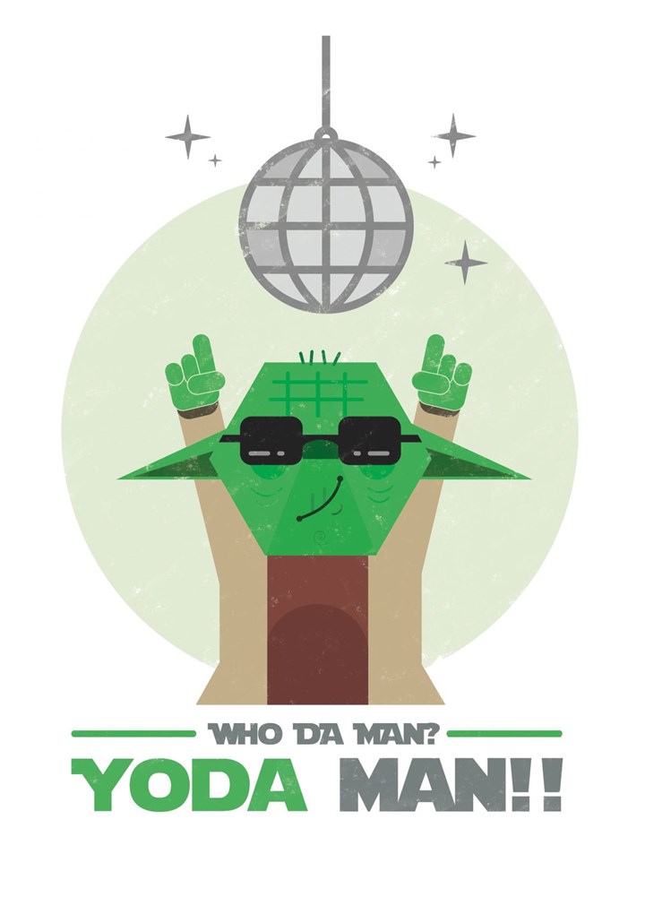 Who Da Man? Yoda Man Card
