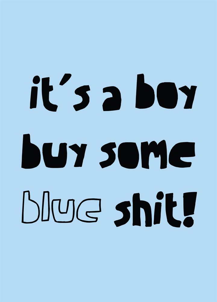 Boy Blue Shit Card