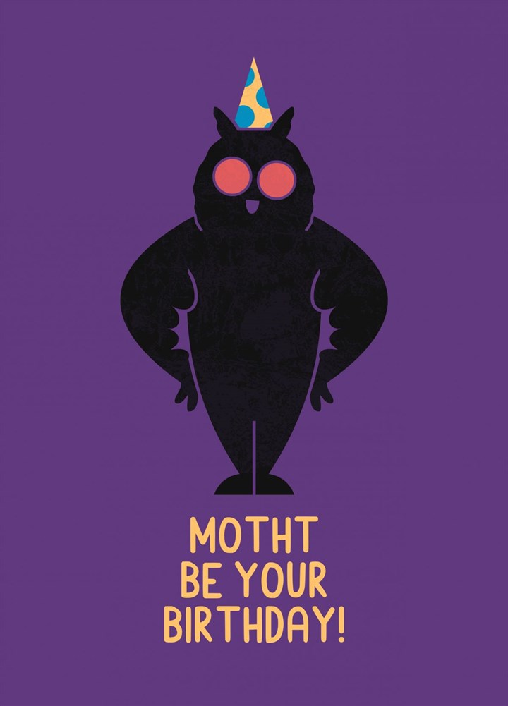 Mothman Birthday Card