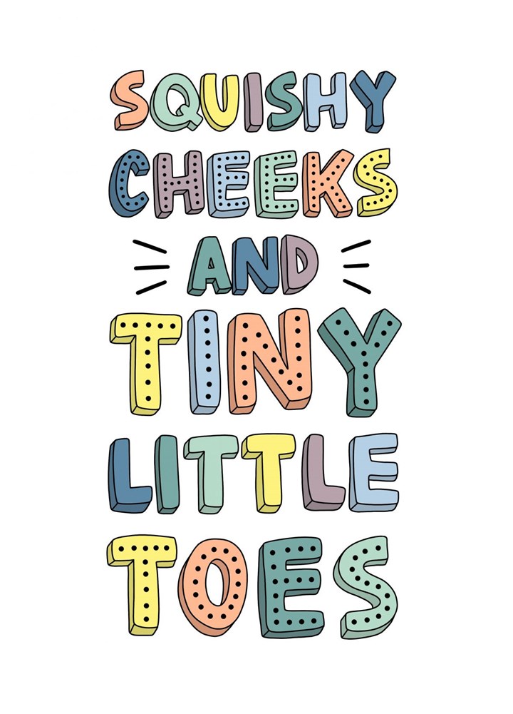 Squishy Cheeks And Tiny Toes Card