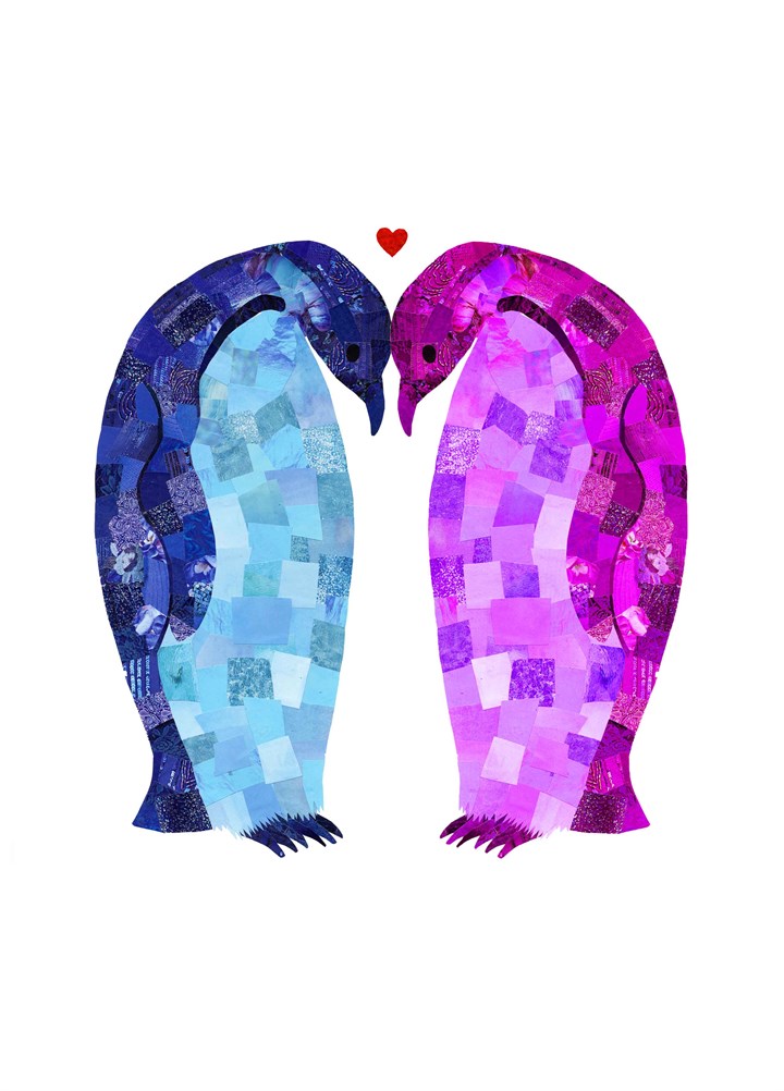 Penguins Love Card