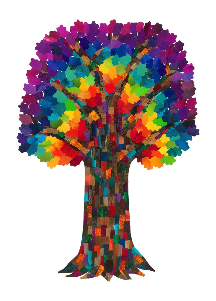 Rainbow Tree Card
