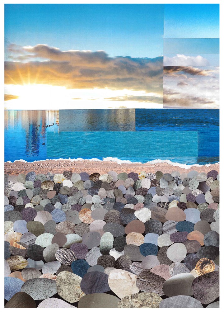 Beach Collage Card