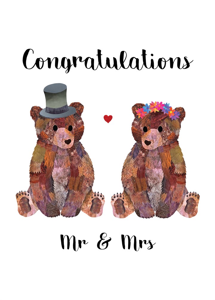 Mr And Mrs Bear Card