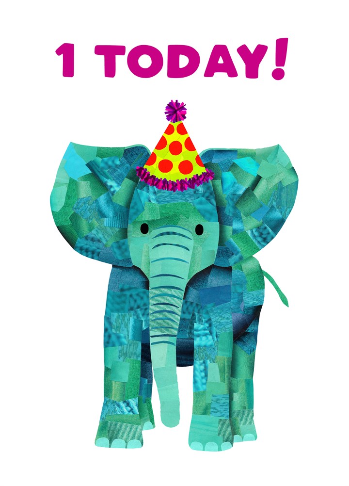 Elephant Age Birthday Card