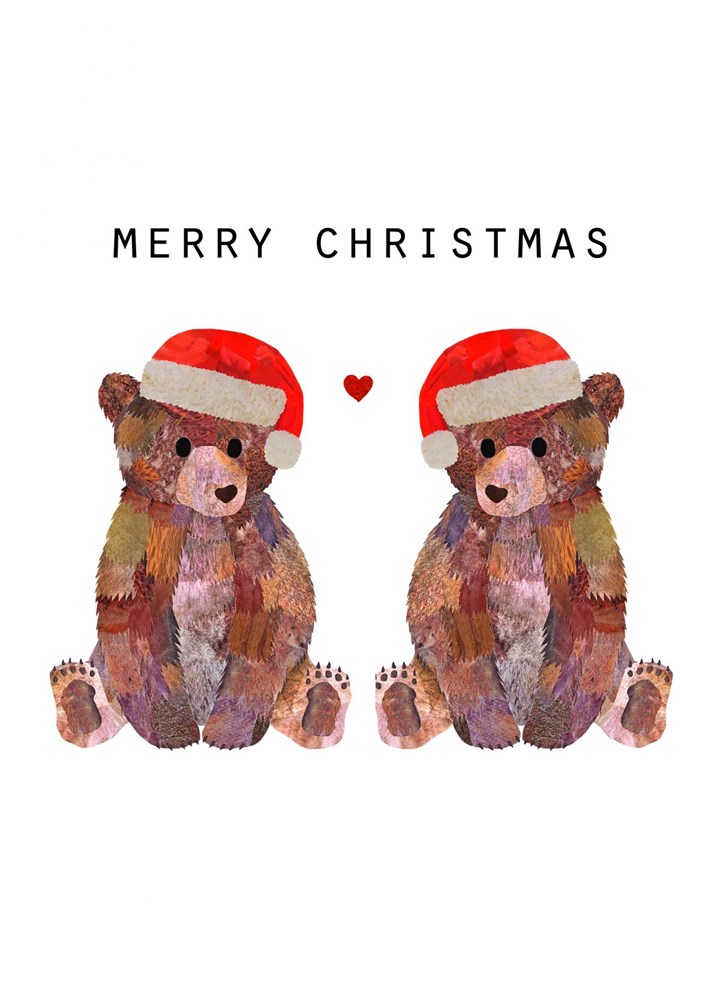 Christmas Bear Couple Card