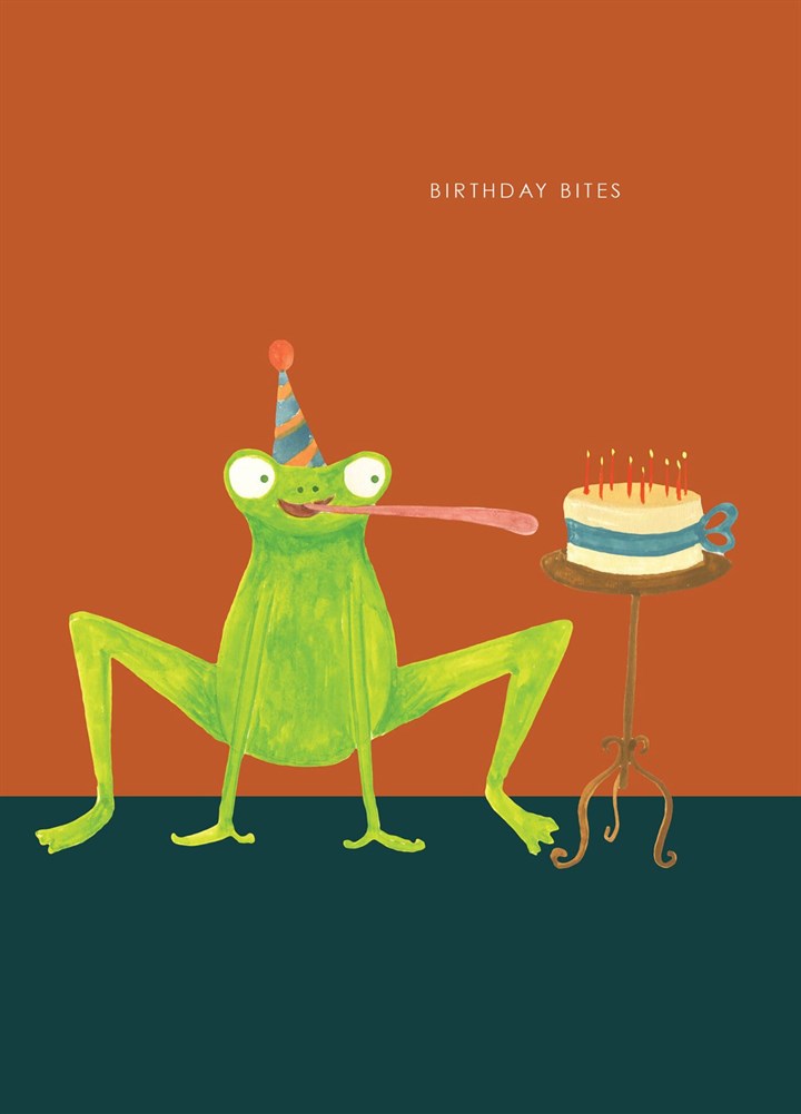 Frog Birthday Bites Card