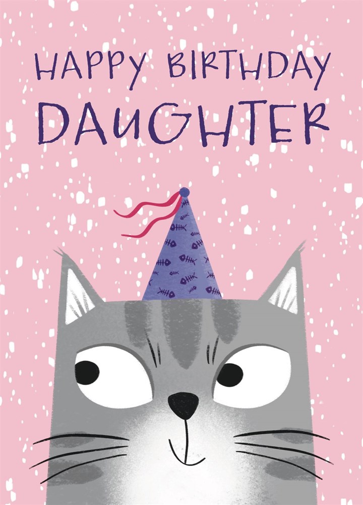 Cute Cat Daughter Birthday Card