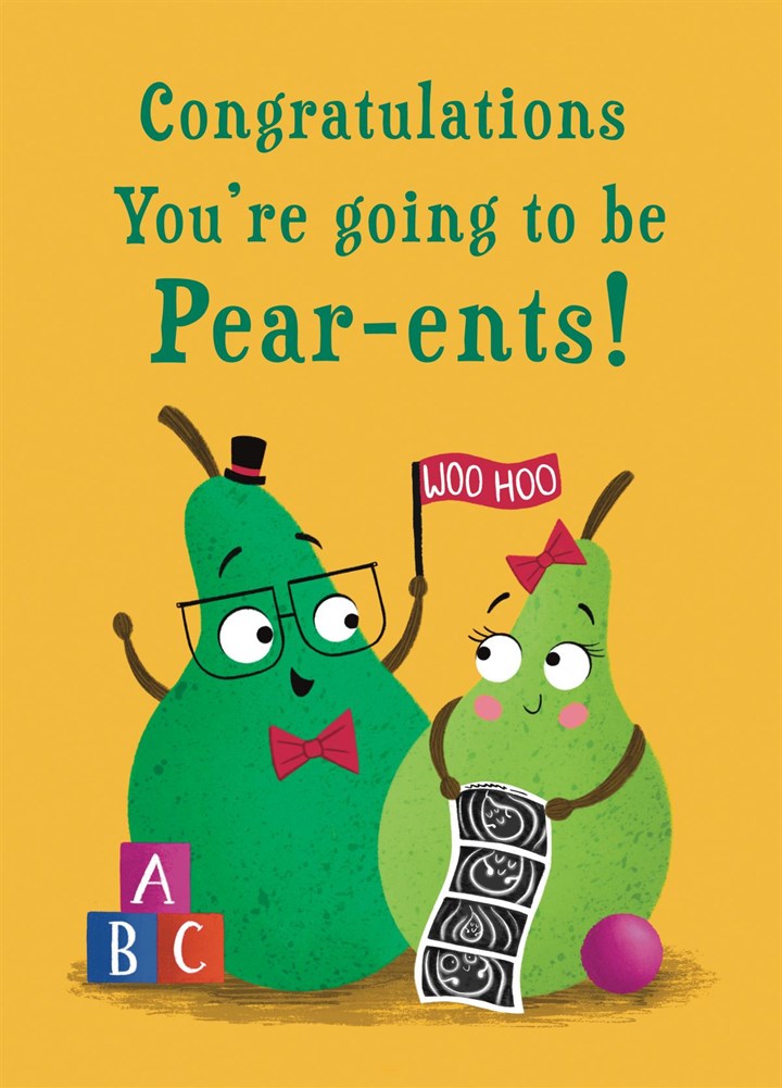 Congratulations You're Going To Be Pear-ents! Card