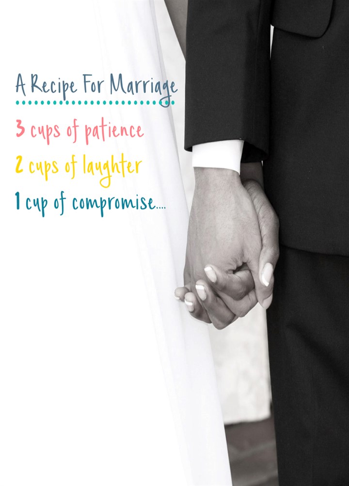 A Recipe For Marriage Card